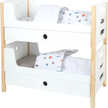 Výuková hračka small foot Dřevěná postýlka Little Button - poškozený obal