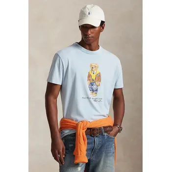 Oblečení a móda Bavlněné tričko Polo Ralph Lauren, XXL, modrá, 50X