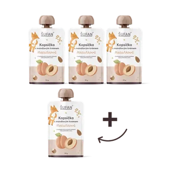 Cukrovinka Vyrobeno pro ŠUFAN Kapsičky s mandlovým krémem Meruňkové 3+1 ZDARMA - 3+1 ZDARMA