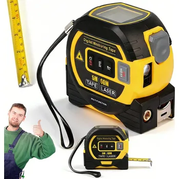 Měřící laser 3V1 LASEROVÝ DÁLKOMĚR >>60M<< DIGITÁLNÍ MĚŘIČ LASEROVÁ VODVÁHA