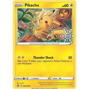 Sběratelská karetní hra Pikachu SWSH153 - Promo Snowflake