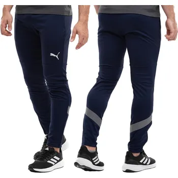 Pánské tréninkové kalhoty Puma teamFINAL, tmavě modré 657380 06 :XL