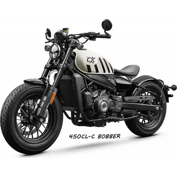 malá motorka CFMOTO 450CL-C Bobber od Throttle Punks Barva: černá