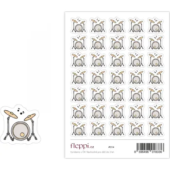 samolepka Fleppi Samolepky Bubny
