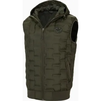 Pánská vesta PitBull West Coast - vesta Eclipse oliv Barva: olivová, Vel: 2XL