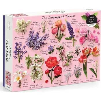 Výuková hračka Galison Puzzle The language of flowers 1000 dílků - poškozený obal