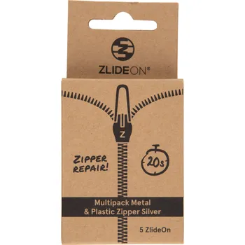 Náhradní zip ZlideOn Multipack Metal & Plastic Zipper Barva: stříbrná