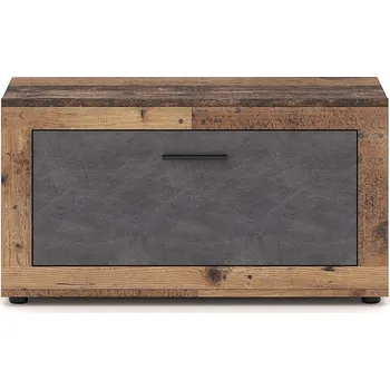 Botník Botník Luna 90 cm dub Matera tmavý/šedý