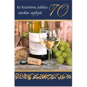 Ditipo Blahopřání - K VÝROČÍ 70tiny (pánské) 6890626