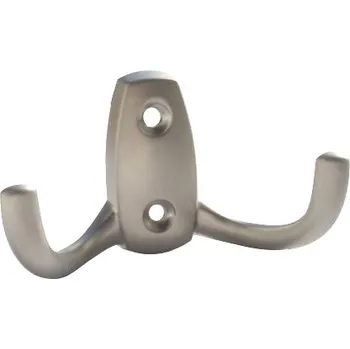 Věšák 770184 - dvojháček kov satén nikl (770184 - dvojháček kov satén nikl )