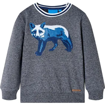 Chlapecké tričko Dětská mikina námořnicky modrá melanž 92 - 8721012029101