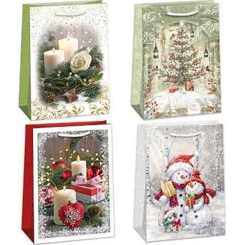 Dárková taška ARGUS Dárková papírová taška (34.5 x 48 cm) mix 12 ks 08930002