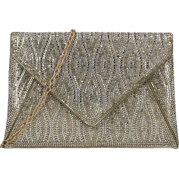 Kabelka Luxusní dámské psaníčko Michelle Moon Elizara, zlaté