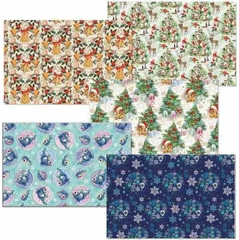 Papír ARGUS Balící papír STANDARD vánoční motiv arch 100x70 MIX box 80 rolí 09210010