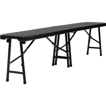 Zahradní lavice Ratanová skládací lavice pro gastronomii 180x30cm