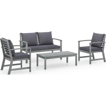 Zahradní sestava 4dílná zahradní sedací souprava s poduškami masivní akácie - 8720286113448