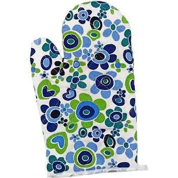 Chňapka JAHU Kuchyňská chňapka s magnetem-Květy modrá