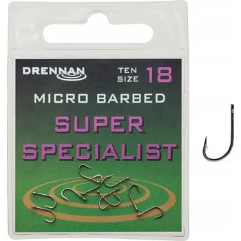 Rybářský háček Drennan Super Specialist Háčky na dno, plovák, protihroté, 10 ks