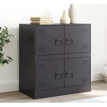 Příborník do zásuvky Příborník černý 67 x 39 x 73 cm ocel - 8721012425484