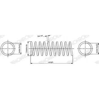 Pružina podvozku Monroe SP4642