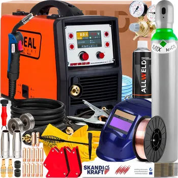 Svářečka Svářečka IDEAL EXPERT MIG 215 LCD MMA TIG 230V 200A Synergie LUTOSPAWANIE (Tvrdé pájení)