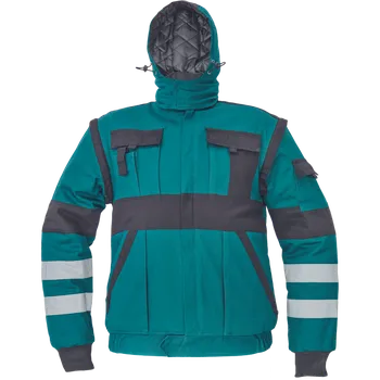 pracovní blůza ČERVA Bunda MAX WINTER RFLX, reflexní - AKCE! 0301045218046 46 Zelená/černá