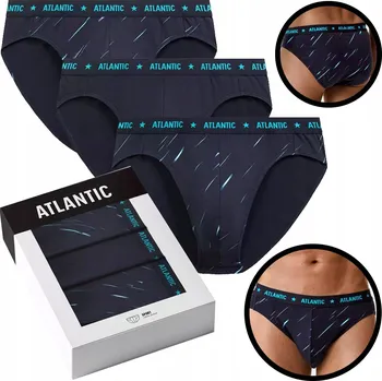 Slipy ATLANTIC pánské slipy sportovní 3PAK bavlna jz25 3MP slipy multipack XL