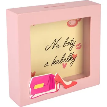 Pokladnička Albi 3D pokladnička v rámečku - Boty a kabelky