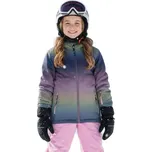 Dívčí lyžařská bunda COLOR KIDS-Ski Jacket - AOP -4213-Bonbon Růžová 152