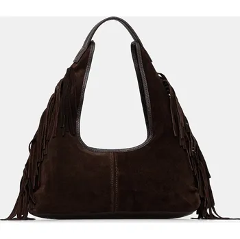 Kabelka Kožená kabelka Answear.LAB 1455.hak hnědá 89X, vel. ONE SIZE