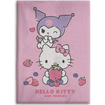 Polštář Flísová deka Hello Kitty s ovocem