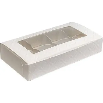 Dóza na potraviny Krabička+mřížka 10ks v.3cm s průhledem16x8 - Monaco