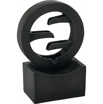 Zahradní dekorace Zahradní fontána prsten 34x16x47,8 cm s LED