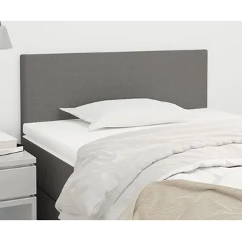 Čelo postele tmavě šedé 80 x 5 x 78/88 cm textil - 8720287145691