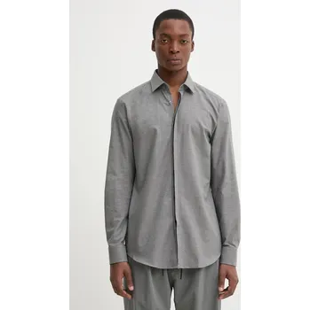 Pánská košile Bavlněná košile HUGO 50534882 šedá 90X, vel. 42
