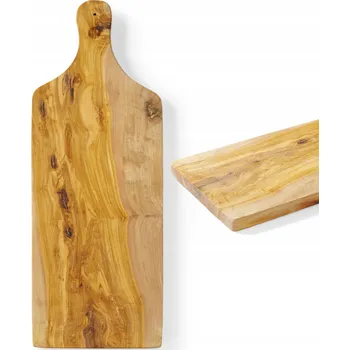 Kuchyňské prkénko PRKÉNKO NA SERÍROVÁNÍ A KRÁJENÍ Z OLIVOVÉHO DŘEVA S RUKOJETÍ 60X20 HENDI