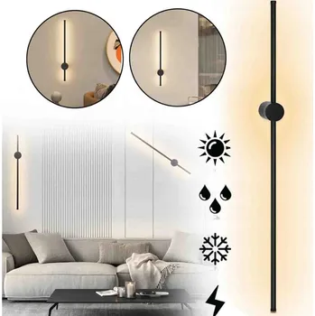 Nástěnné svítidlo Černé LED nástěnné svítidlo s pohybovým senzorem 9 W 160 lm