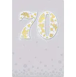 Ditipo Blahopřání - VÝROČÍ 70.tiny, glitr (přání DK) 6890286