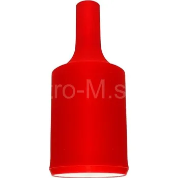Objímka na žárovku Silikon objímka žárovky E27 červená LH0101 DPM