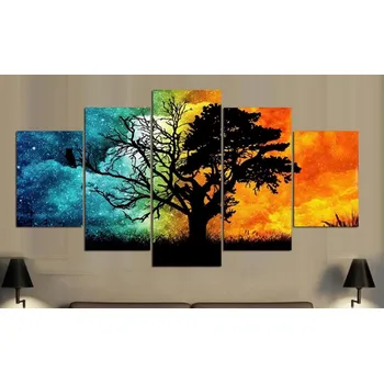 Diamantové malování Diamantové malování - Strom den a noc (více-dílný)