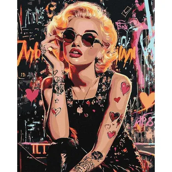 Ideyka Malování podle čísel - Rebel Monroe ©art_selena_ua 40 x 50 cm