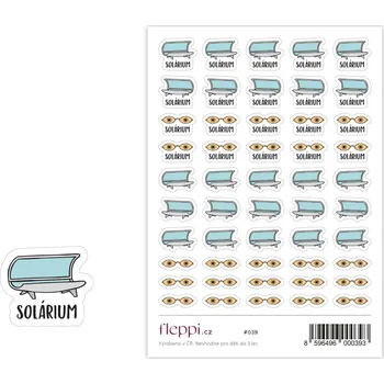 samolepka Fleppi Samolepky Solárium