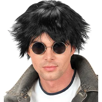 Karnevalová paruka Paruka - Popstar - černá