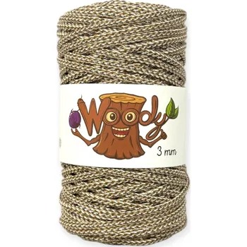 Příze Woody 3 mm – Caffe Latte (100m)