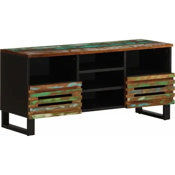 Televizní stolek TV stolek 100 x 34 x 46 cm masivní akáciové dřevo - 8721012489592