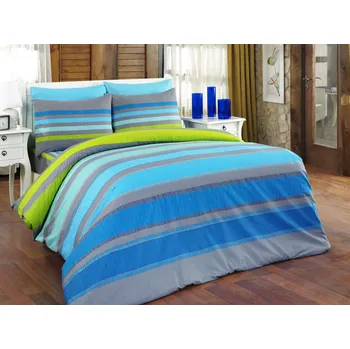 Povlečení Bavlněné povlečení Radek modrý Velikost: 70x90, 140x200 cm