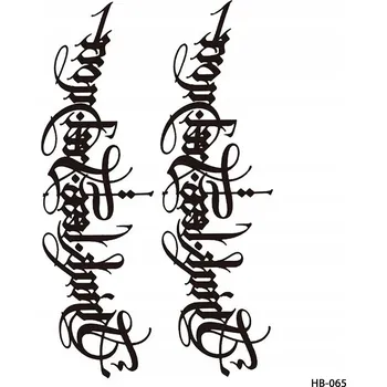 Odstranitelné tetování Dočasné tetování TATTOO 3D vzory nápis nápisy