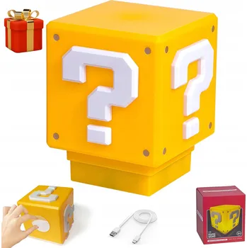 Lampička NOČNÍ LAMPA, LAMPIČKA, OSVĚTLENÍ POKOJE, NABÍJENÍ, ZVUKY HER, DEKORACE