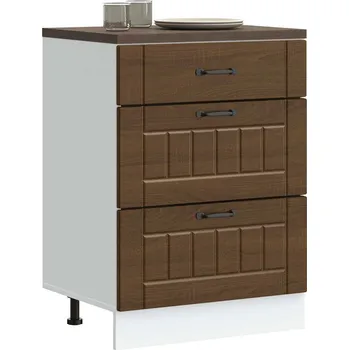 Kuchyňská skříňka Kuchyňská spodní skříňka "Lucca" hnědý dub kompozitní dřevo - 8721158426222