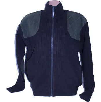 Pánský svetr MAJA Pletený zateplený zimní svetr FOREST - tmavě zelený Velikost: 54